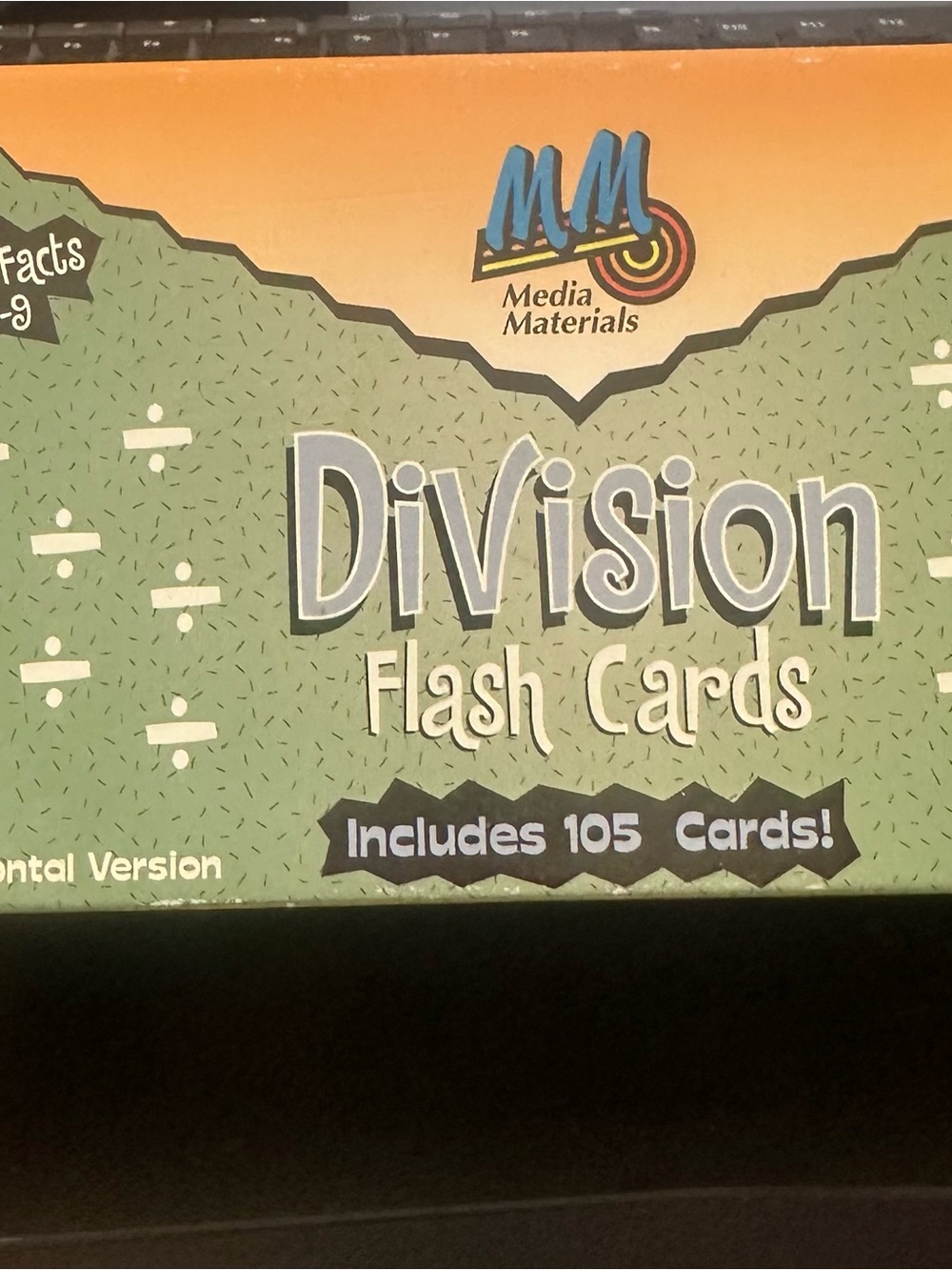 Division Flash Cards grade levels 2-8